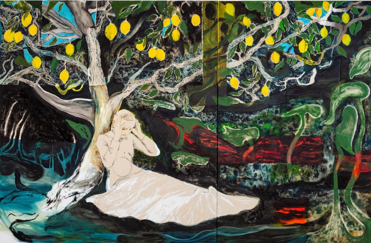 Kryptomanian Lemon Tree, 2021, Oil and Acrylic on Canvas, 190x290cm-.jpg