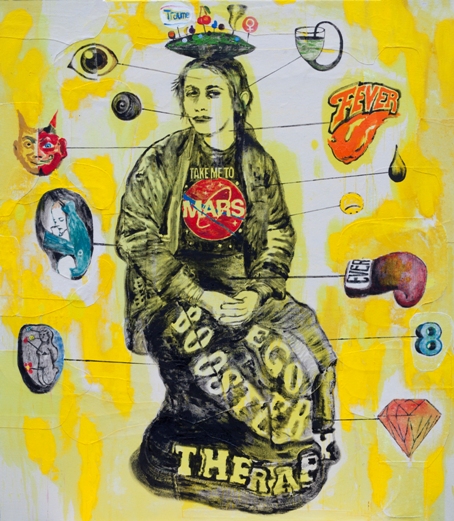 Fra udstillingen Feber UdenTitel07 160x140cm oil and acrylic on cancas